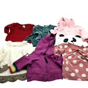 BUNDLE Of Girls 0-3M Sweatshirts Sweater Fall Winter Tahari Old Navy Carters